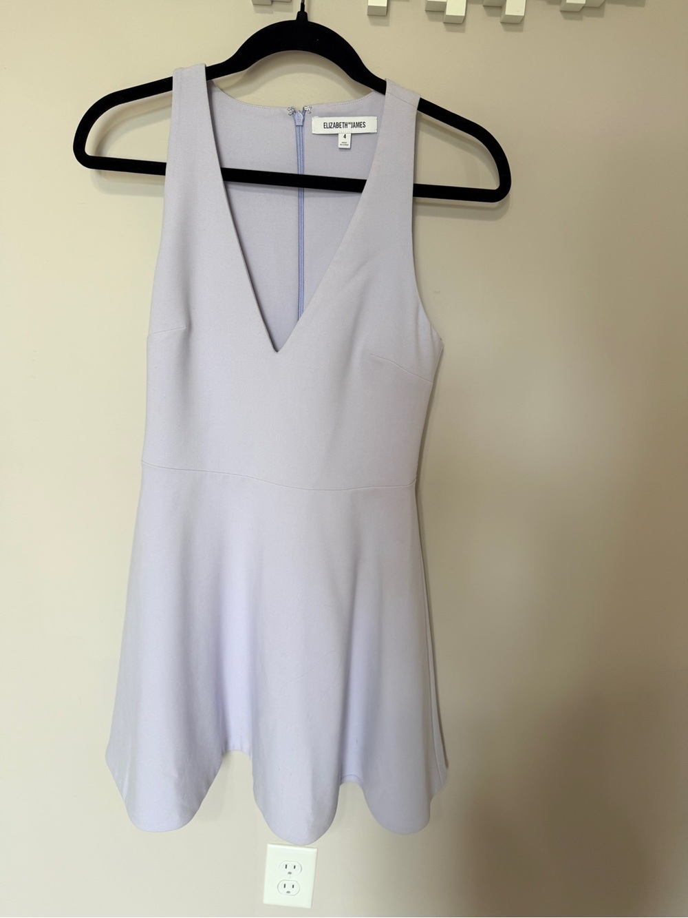 Elizabeth and James Lavender V-Neck Dress